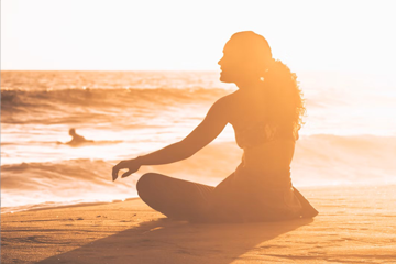 Yoga on manly beach